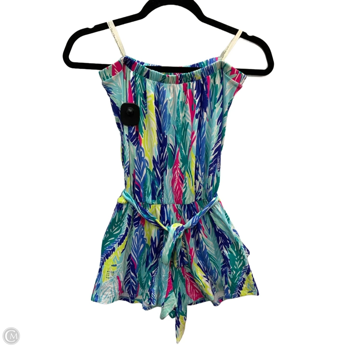 Romper Designer By Lilly Pulitzer In Blue & Pink, Size: Xs