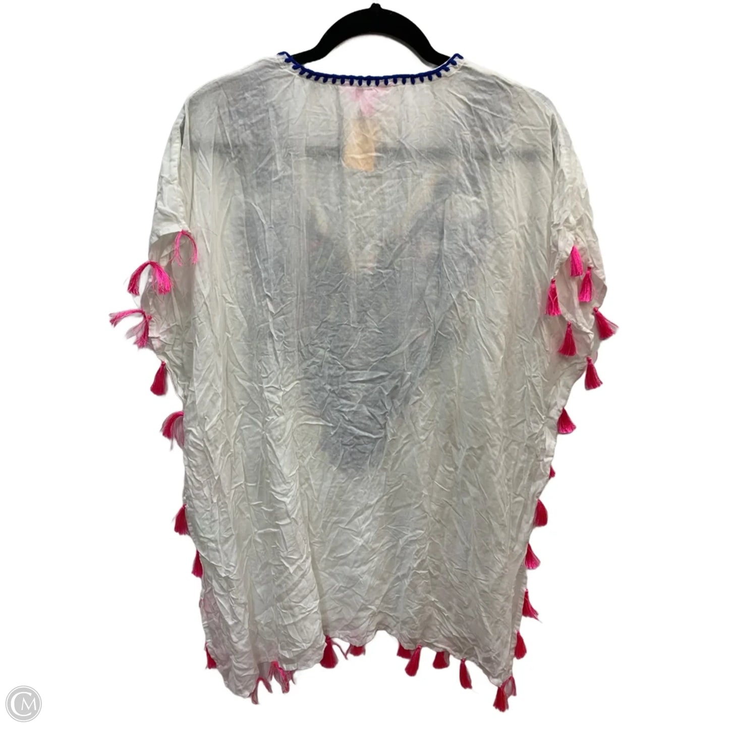 Swimwear Cover-up Designer By Lilly Pulitzer In Blue & White, Size: S