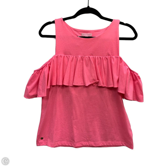 Top Short Sleeve Designer By Lilly Pulitzer In Pink, Size: S