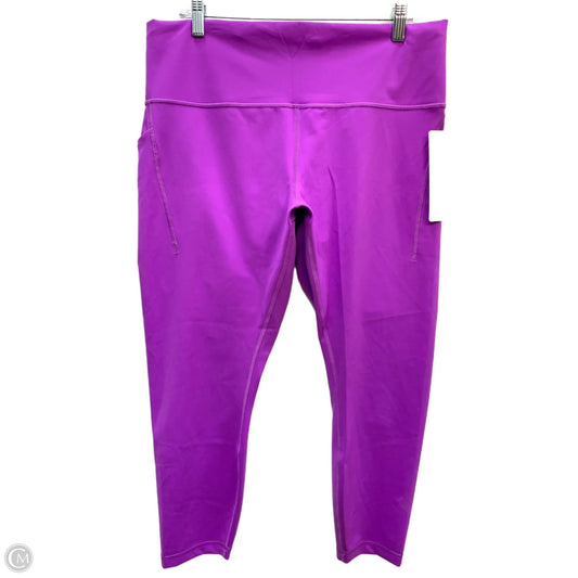 Athletic Leggings By Lululemon In Purple, Size: 18