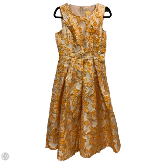 Dress Party Long By Clothes Mentor In Orange, Size: M