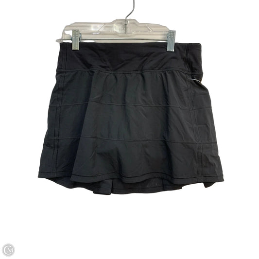 Athletic Skort By Lululemon In Black, Size: 4