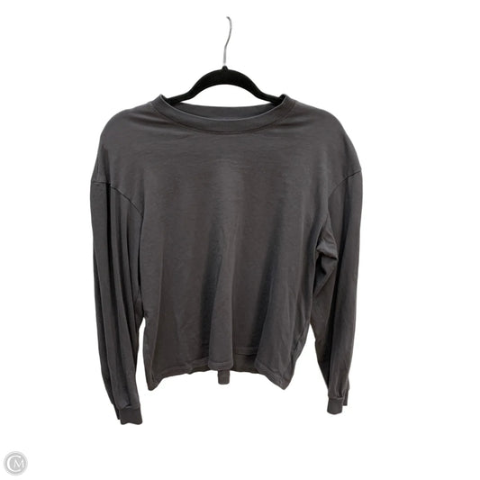 Top Long Sleeve By Madewell In Grey, Size: S