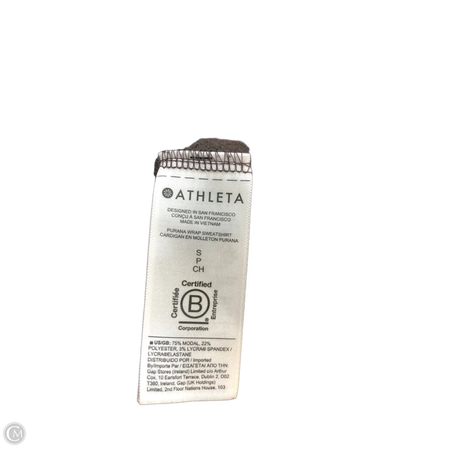 Sweatshirt Hoodie By Athleta In Brown, Size: S