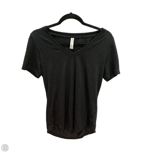 Top Short Sleeve By Athleta In Black, Size: S