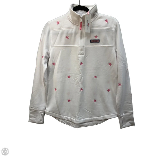 Sweatshirt Collar By Vineyard Vines In White, Size: Xs