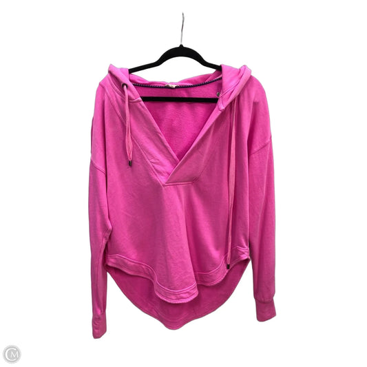 Sweatshirt Hoodie By Pilcro In Pink, Size: S