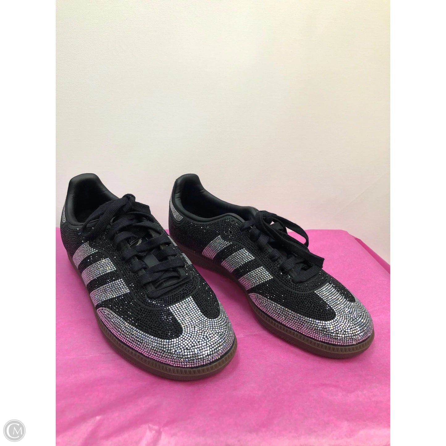 Shoes Sneakers By Adidas In Black & Silver, Size: 8.5