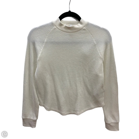 Top Long Sleeve By Madewell In Cream, Size: S