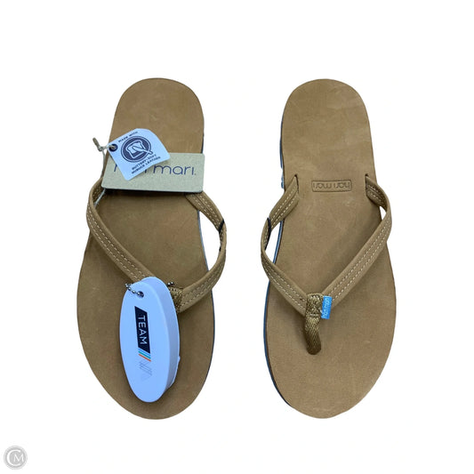 Sandals Flip Flops By Clothes Mentor In Tan, Size: 9