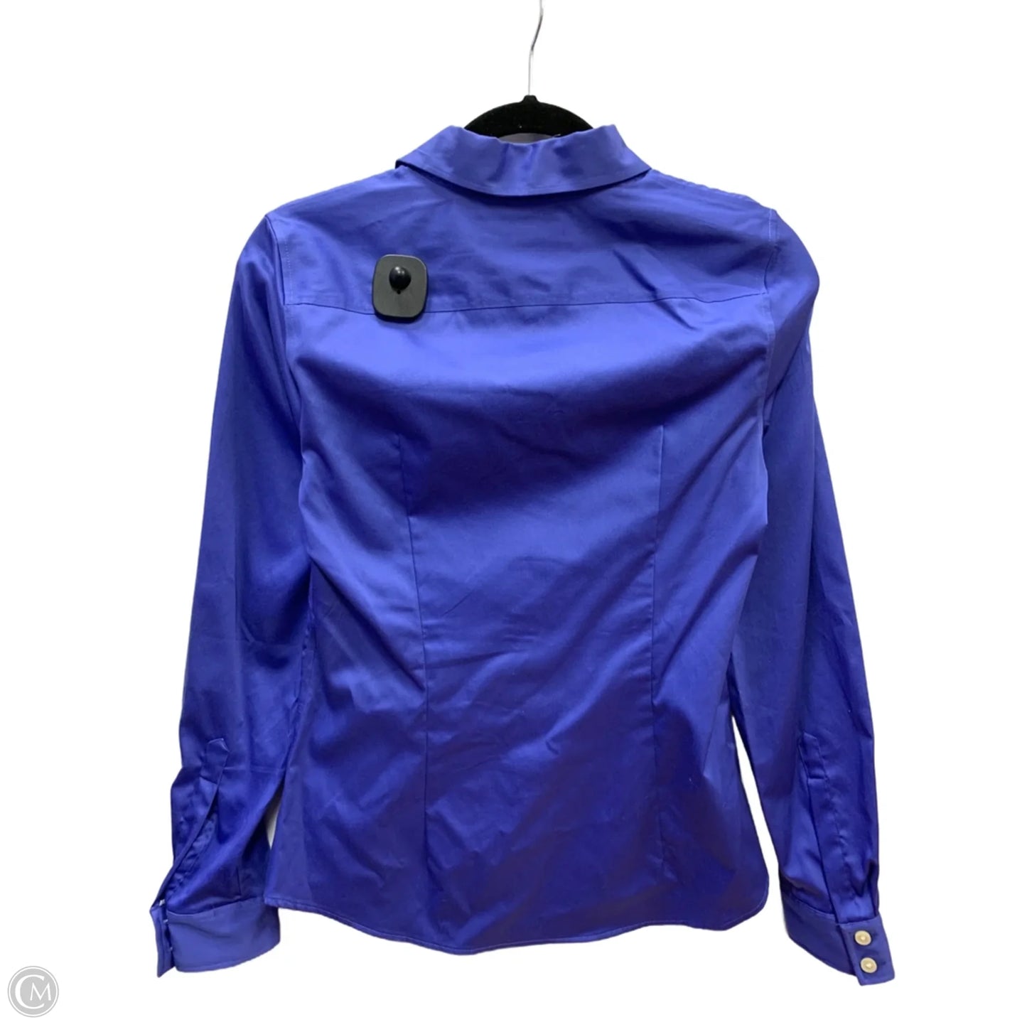 Top Long Sleeve By Banana Republic In Blue, Size: 4