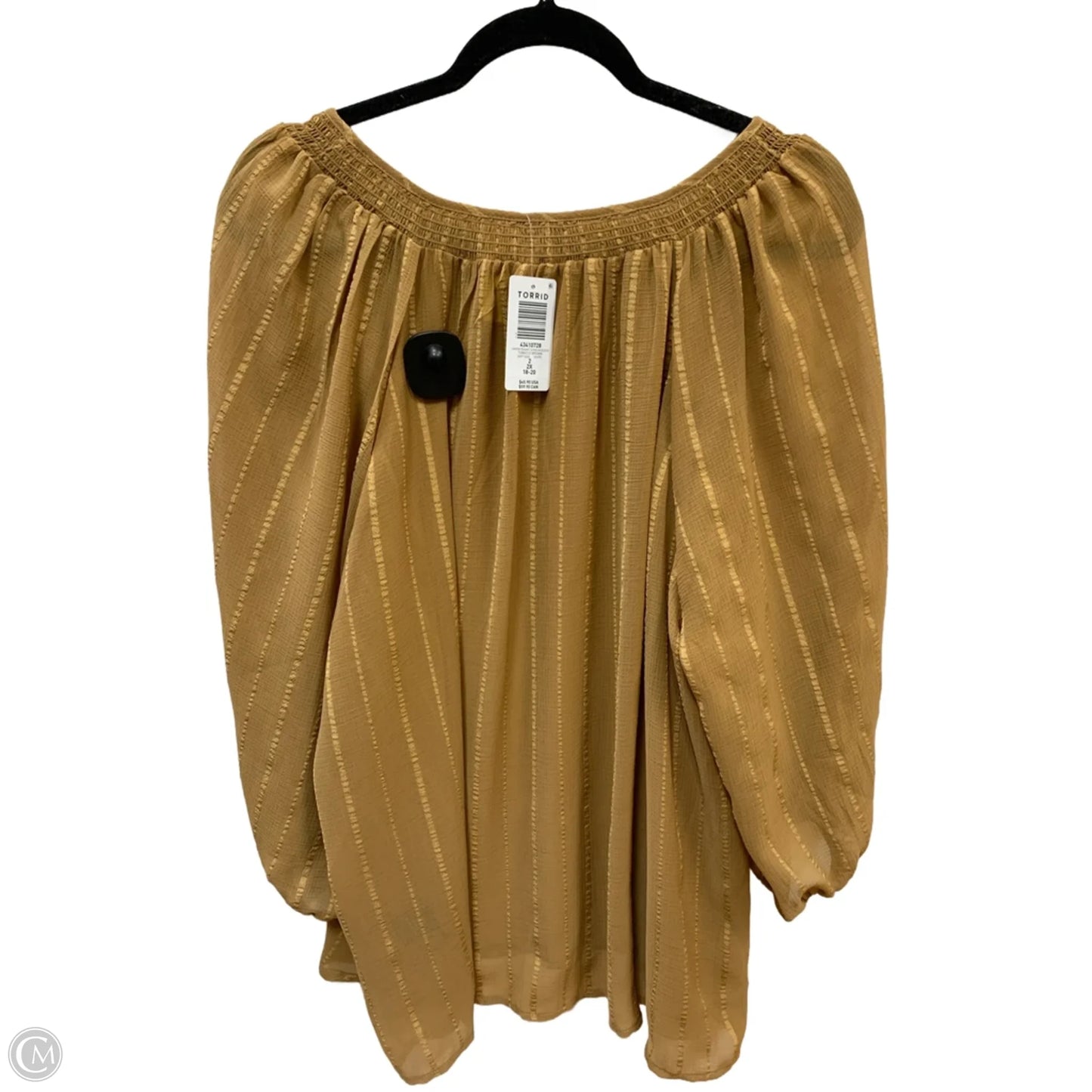 Top Long Sleeve By Torrid In Tan, Size: 2x