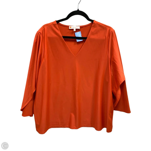 Top Long Sleeve By Jude Connally In Orange, Size: Xl