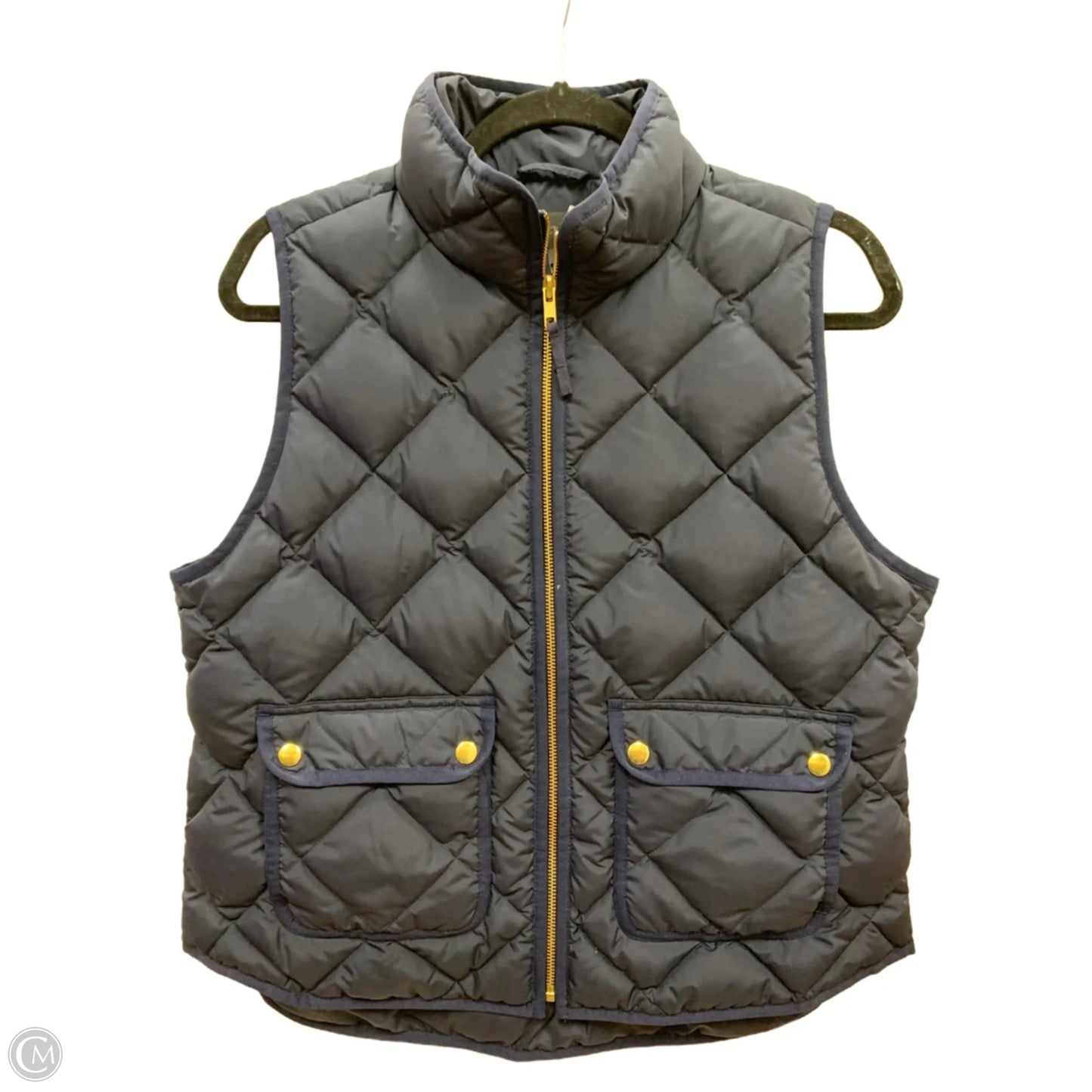 Vest Puffer & Quilted By J. Crew In Blue, Size: Lp