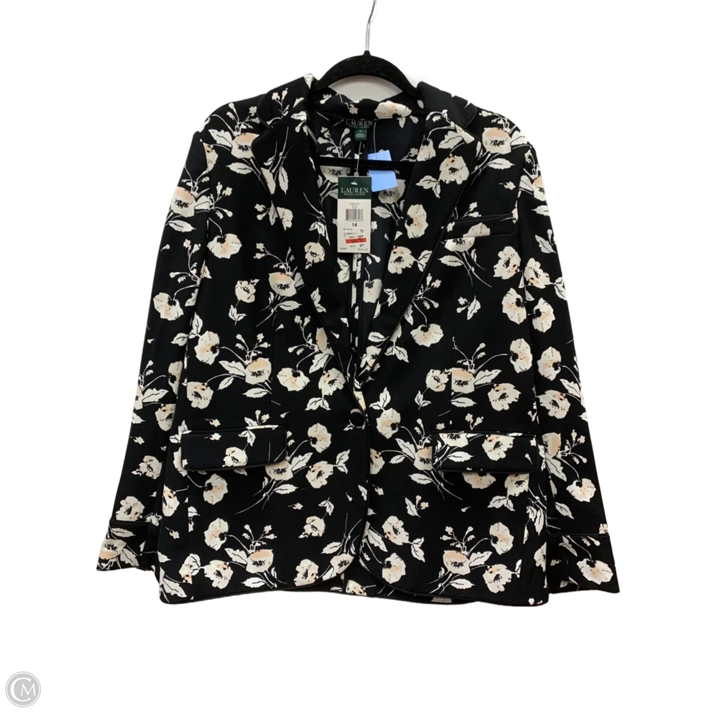 Blazer By Lauren By Ralph Lauren In Black, Size: 14