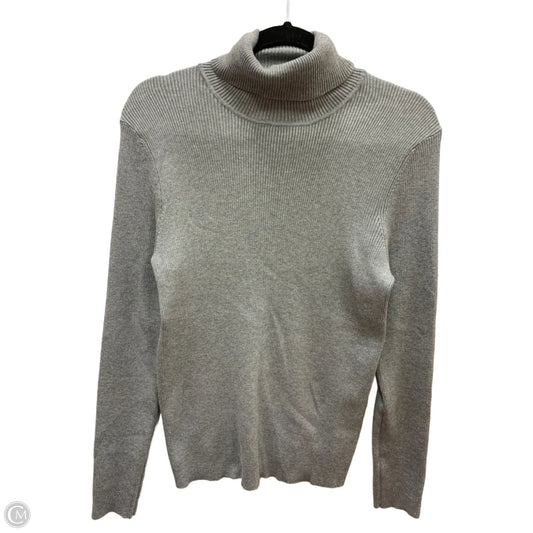 Sweater By Chicos In Grey, Size: 12