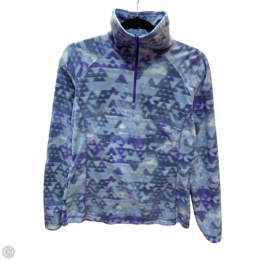 Jacket Fleece By Columbia In Blue & Purple, Size: M