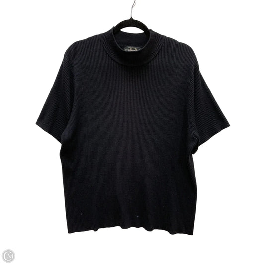 Sweater By Requirements In Black, Size: 2x