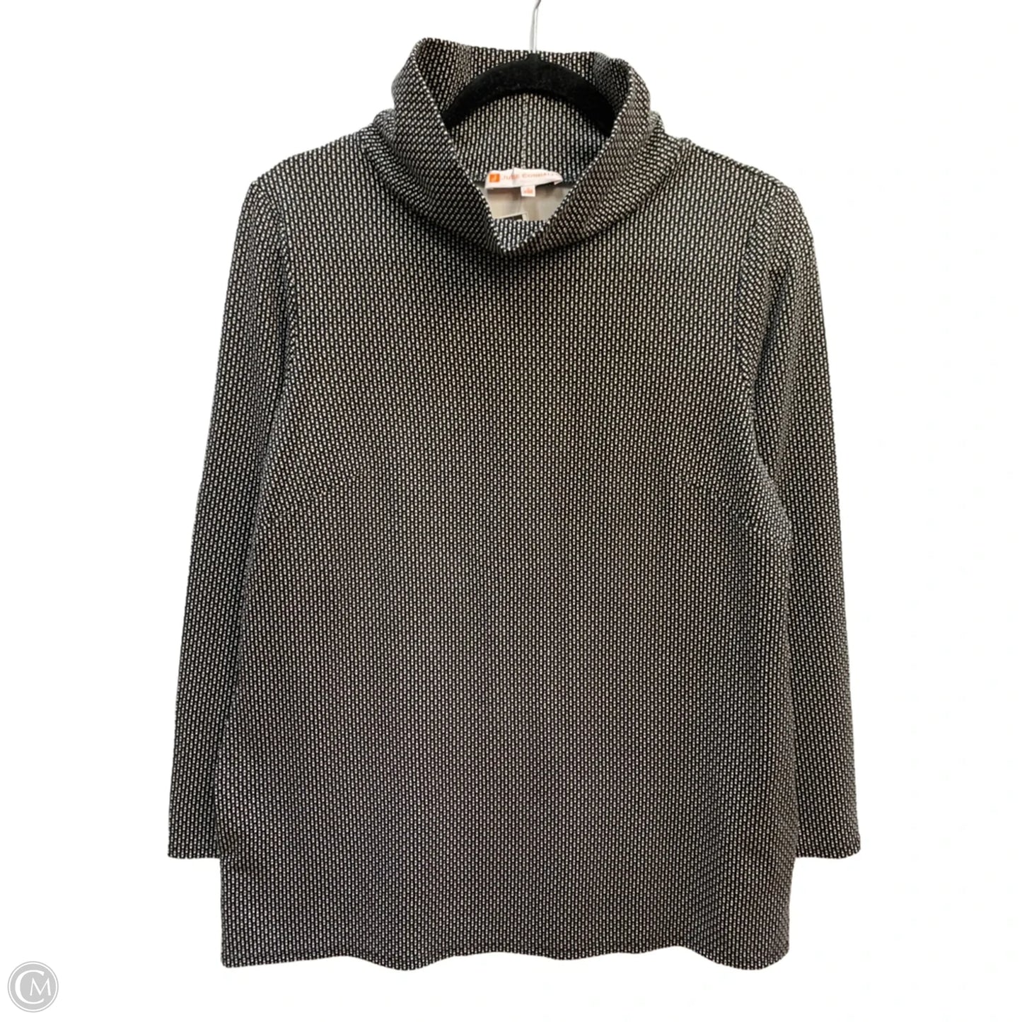 Top Long Sleeve By Jude Connally In Black & White, Size: L
