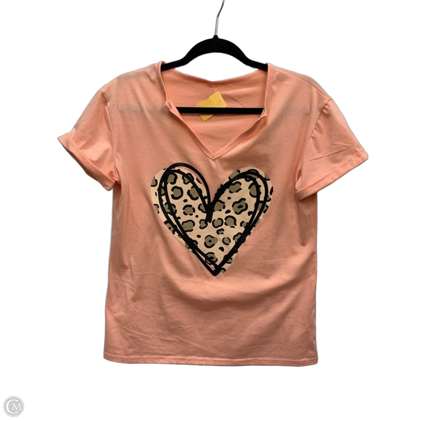 Top Short Sleeve By Clothes Mentor In Peach, Size: S