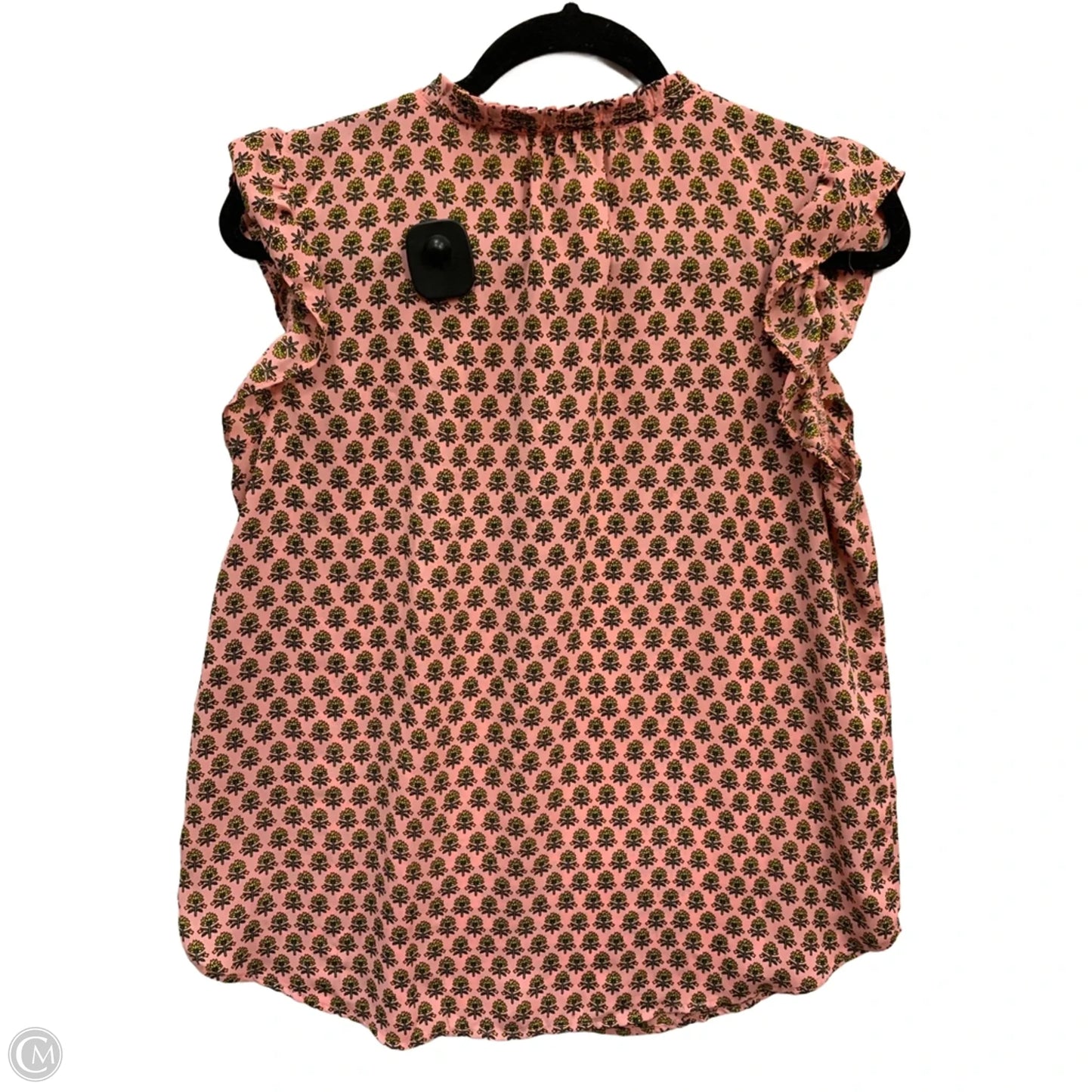 Blouse Sleeveless By Loft In Pink & Yellow, Size: M