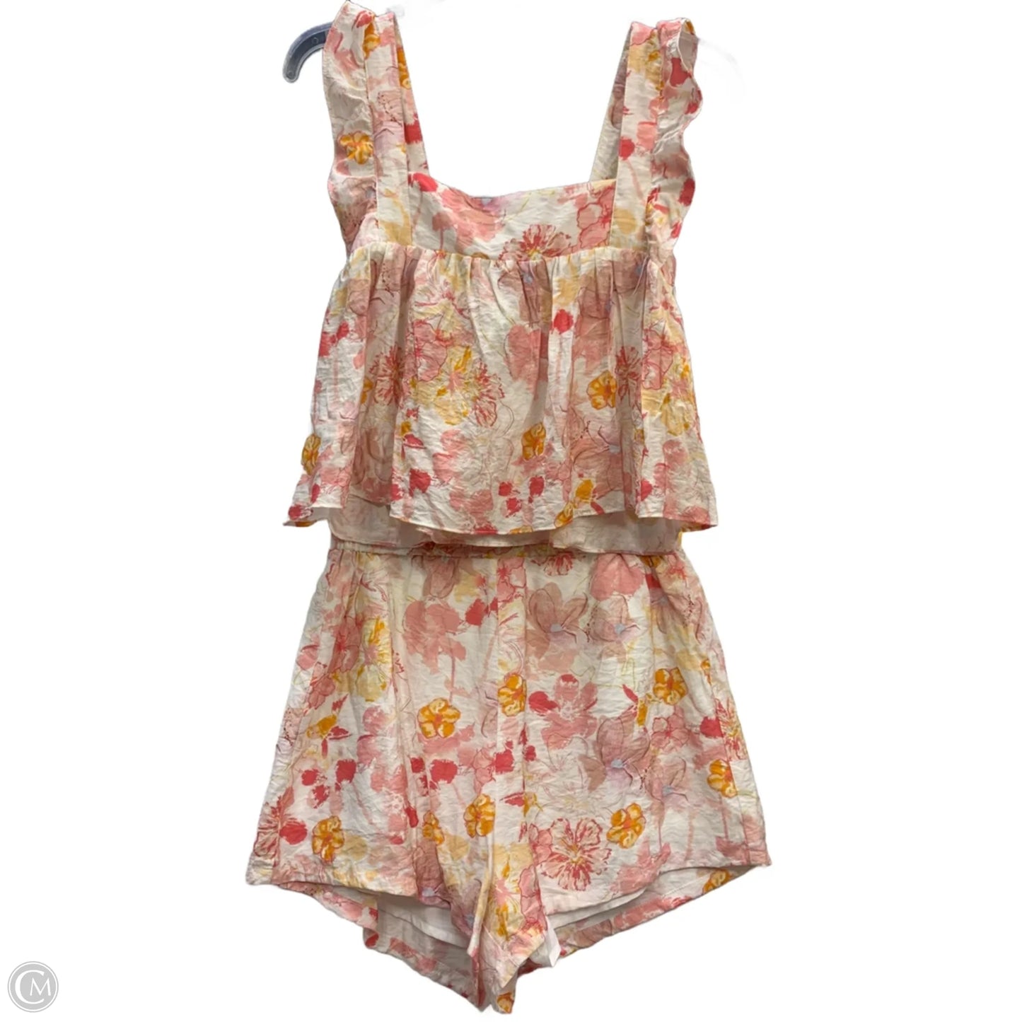 Shorts Set By Pink Lily In Floral Print, Size: M
