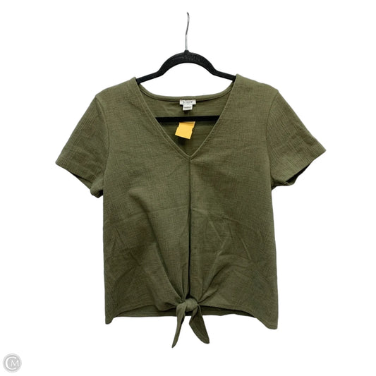 Top Short Sleeve By J. Crew In Green, Size: M
