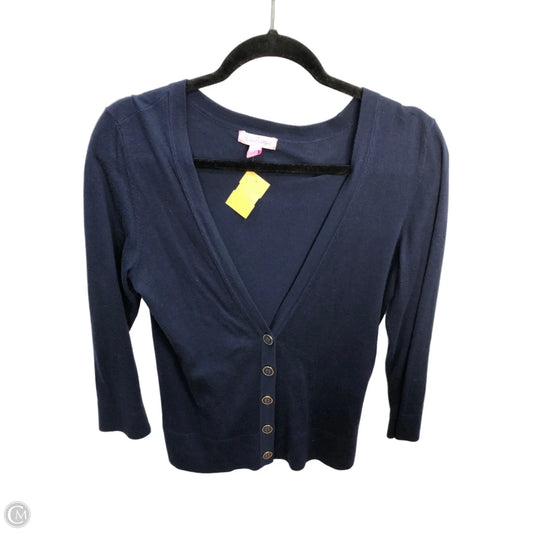 Cardigan Designer By Lilly Pulitzer In Blue, Size: L