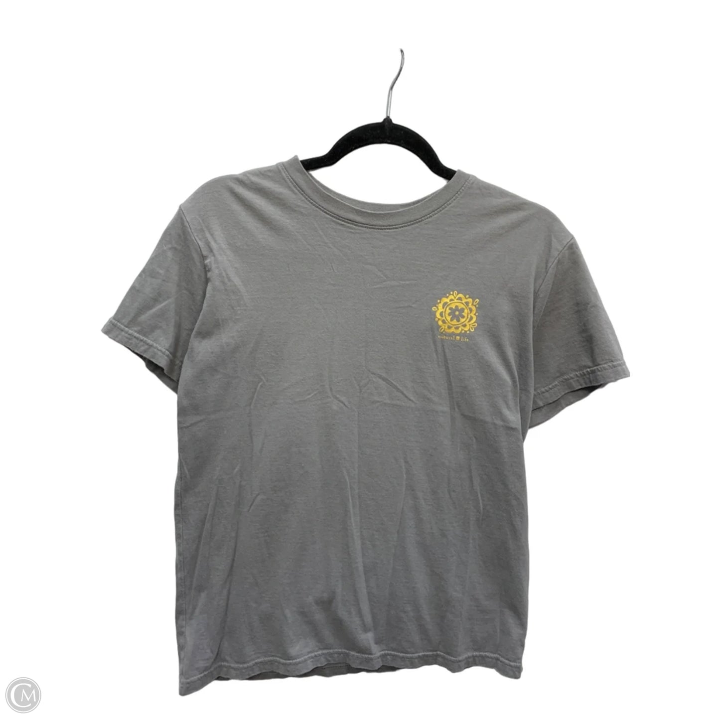 Top Short Sleeve By Natural Life In Grey, Size: S