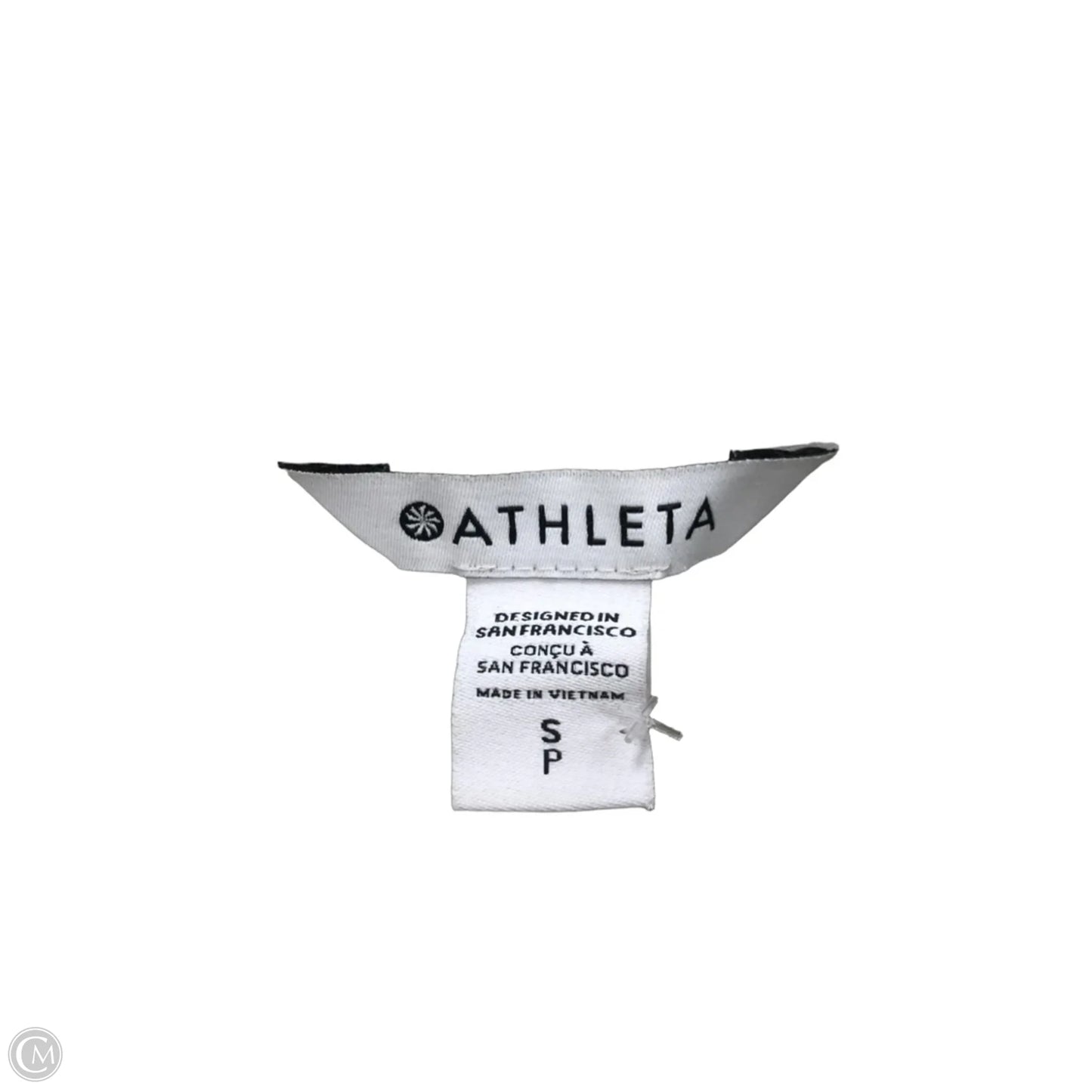 Sweatshirt Hoodie By Athleta In Grey & White, Size: S