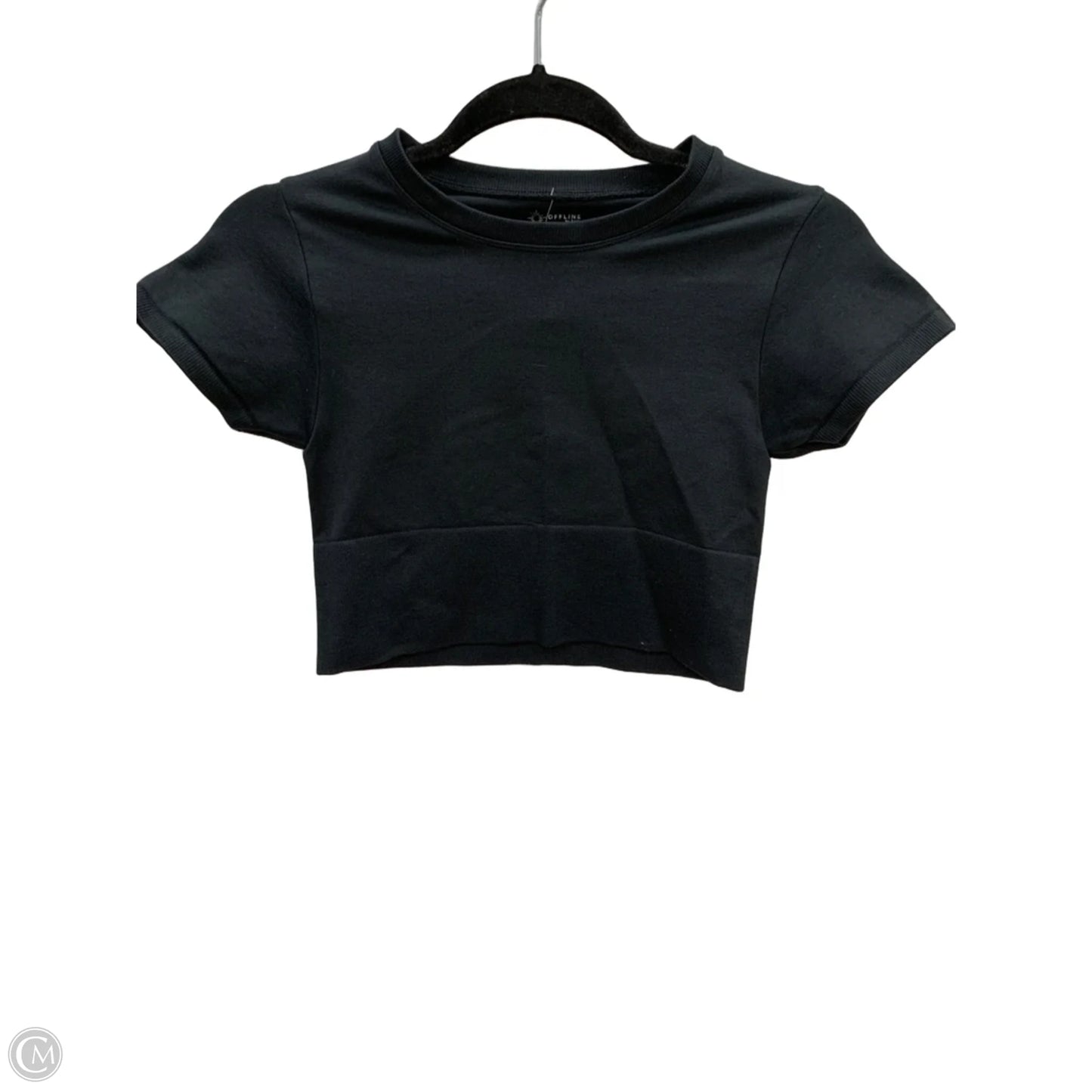 Athletic Top Short Sleeve By Offline In Black, Size: Xs