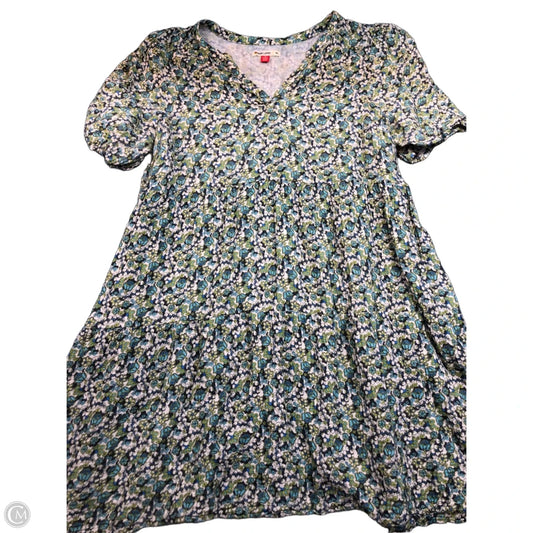 Dress Casual Midi By Marine Layer In Blue & Green, Size: Xl