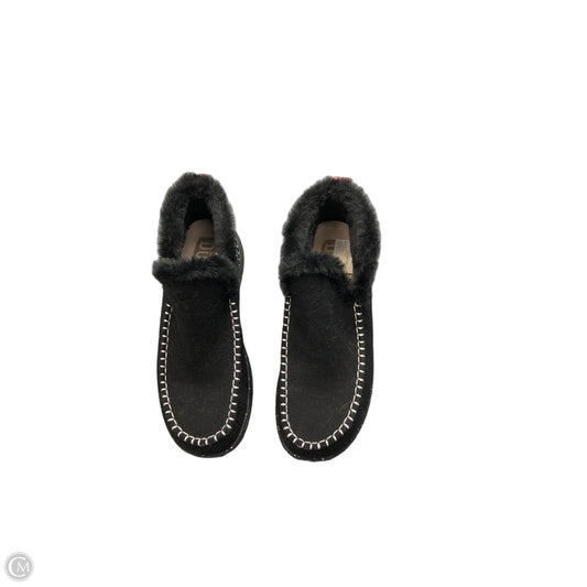 Shoes Flats By Hey Dude In Black, Size: 9