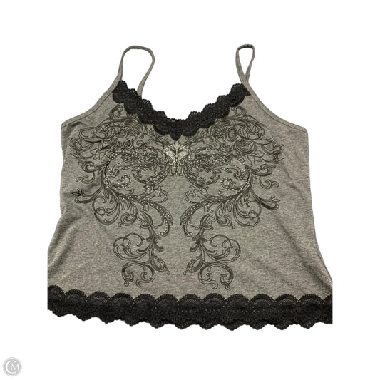 Tank Top By Clothes Mentor In Grey, Size: Xl