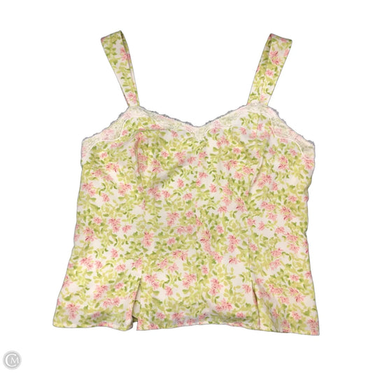 Tank Top By Lauren Conrad In Floral Print, Size: Xl
