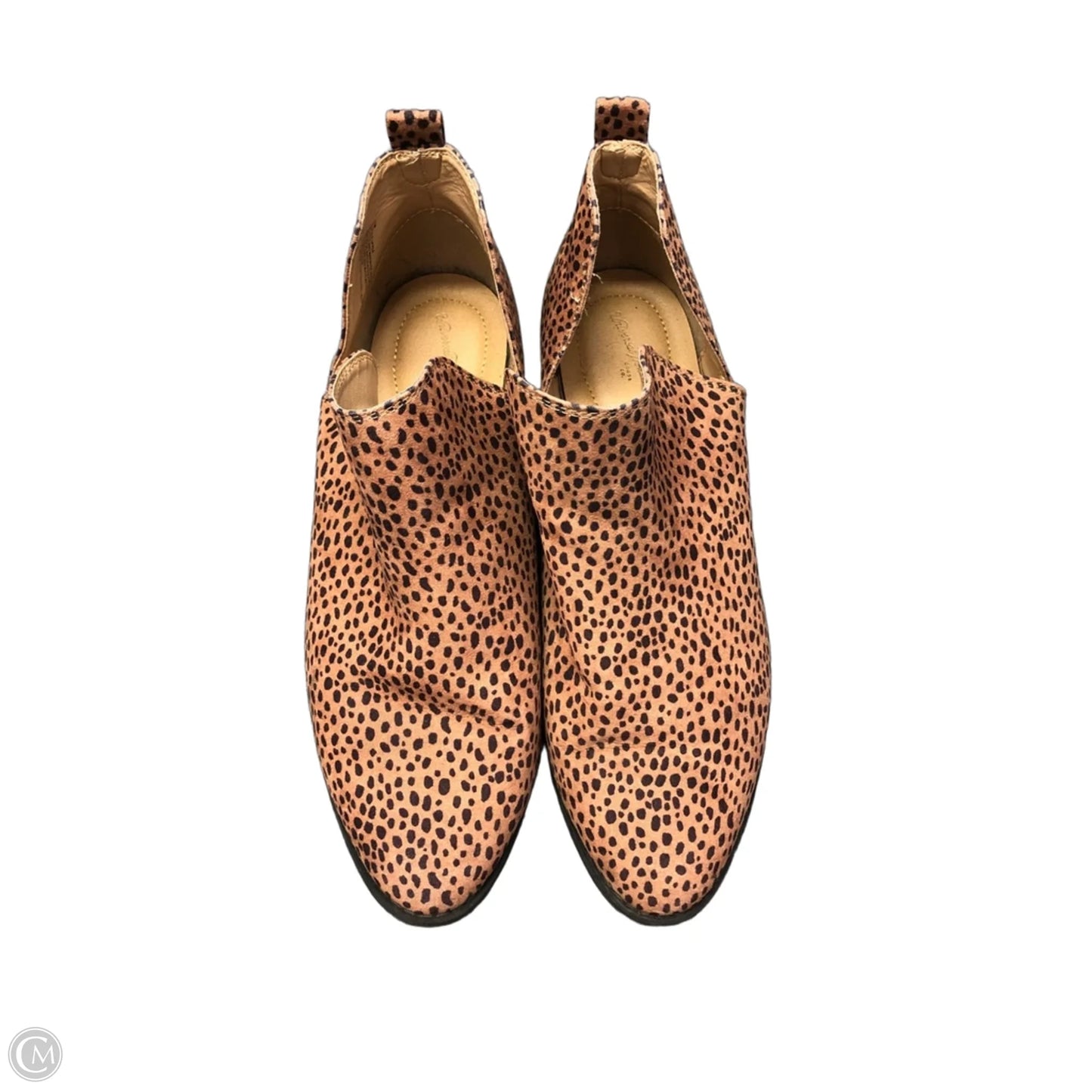 Boots Ankle Flats By Universal Thread In Leopard Print, Size: 11