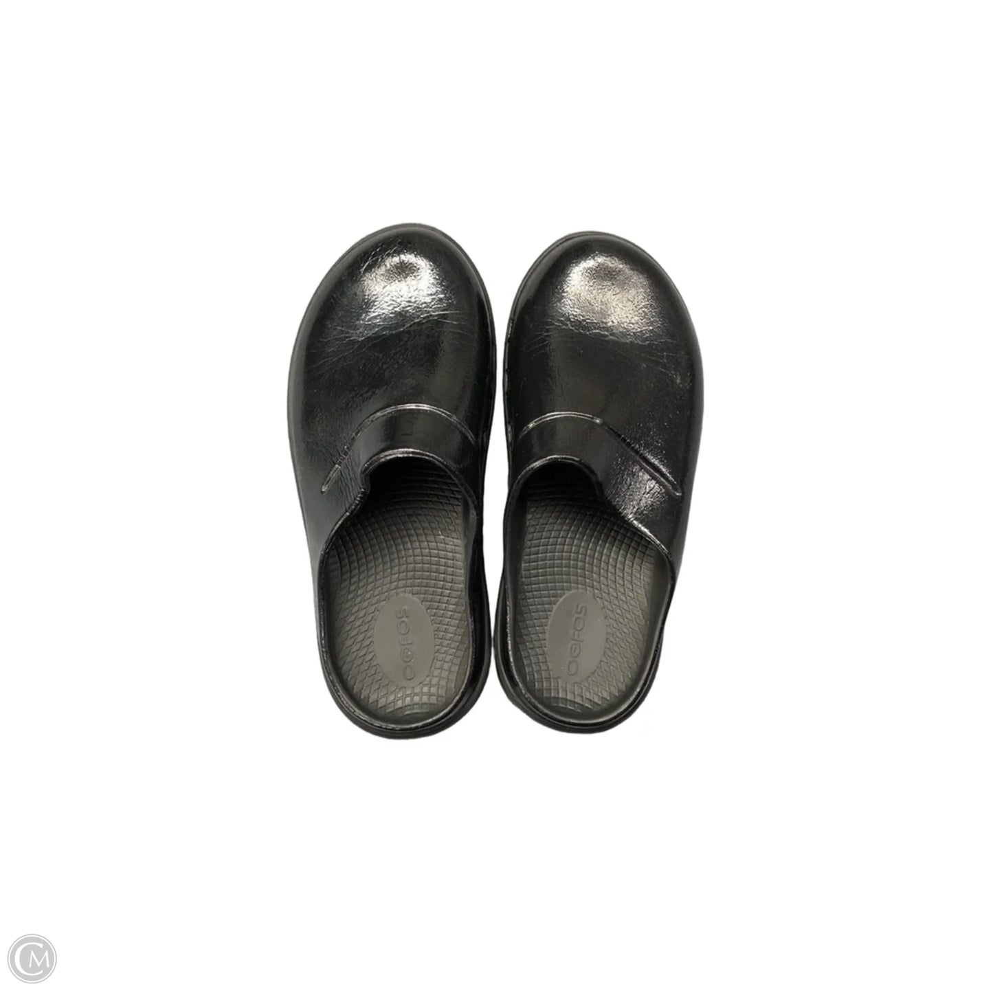 Shoes Flats By Oofos In Black, Size: 6