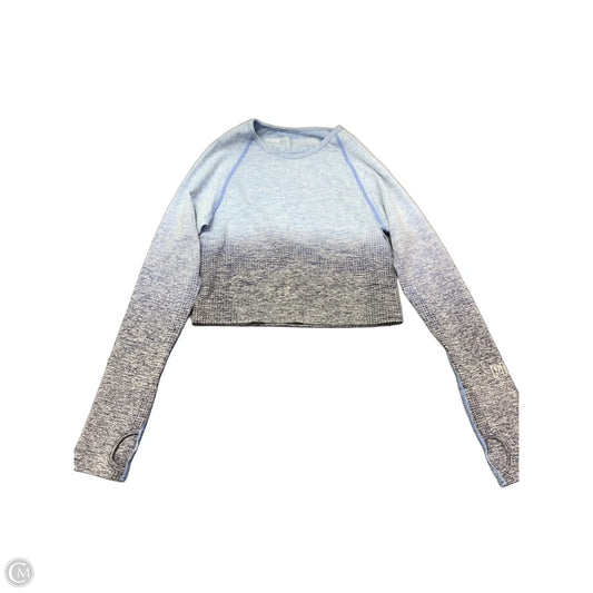 Athletic Top Long Sleeve Crewneck By Pink In Blue, Size: M