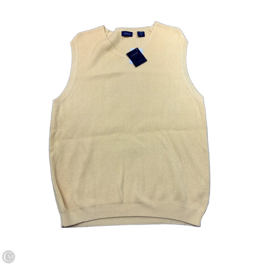 Sweater Short Sleeve By Izod In Yellow, Size: M