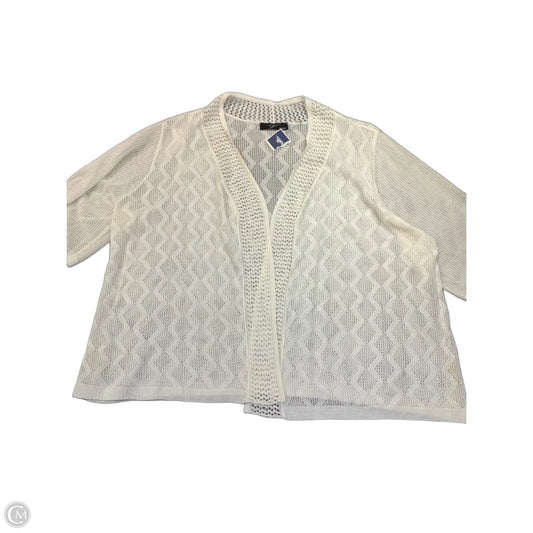 Sweater Cardigan By Cyrus In Cream, Size: 3x