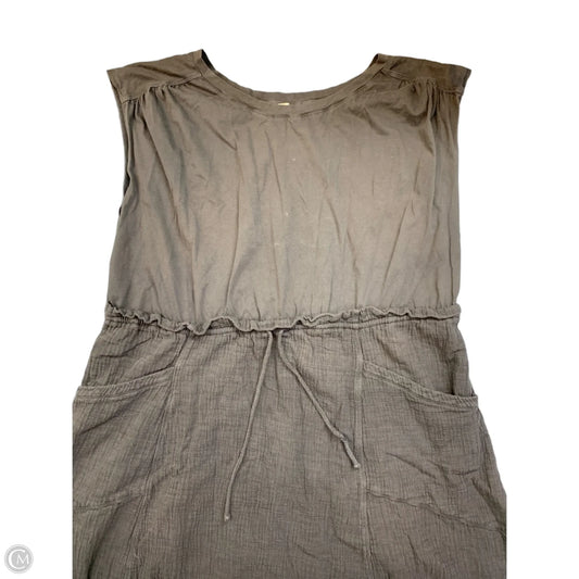 Dress Casual Midi By Anthropologie In Grey, Size: 3x