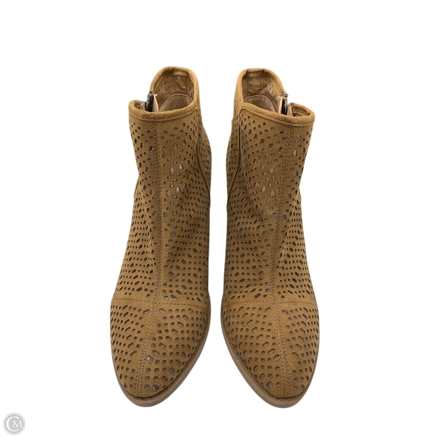 Boots Ankle Heels By Esprit In Brown, Size: 9