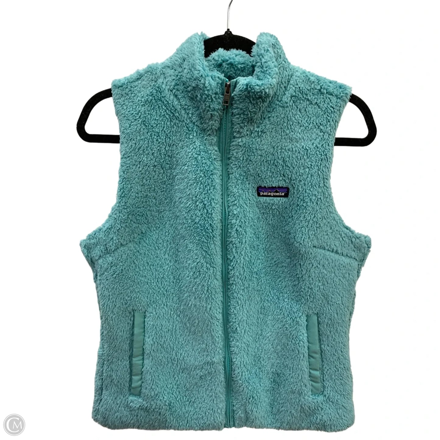 Vest Faux Fur & Sherpa By Patagonia In Teal, Size: M