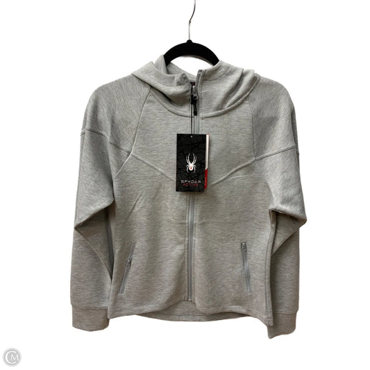 Athletic Jacket By Spyder In Grey, Size: Xs