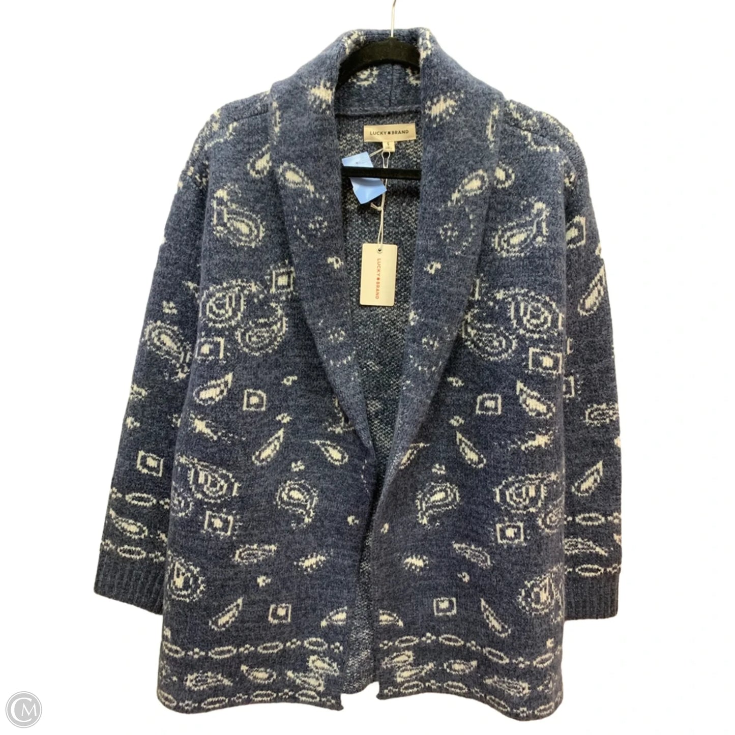 Cardigan By Lucky Brand In Navy, Size: S