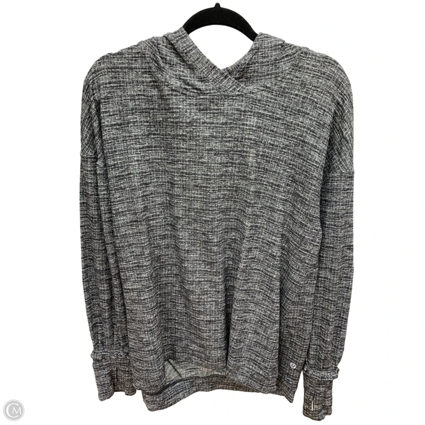 Athletic Sweatshirt Hoodie By Lululemon In Grey, Size: Xl