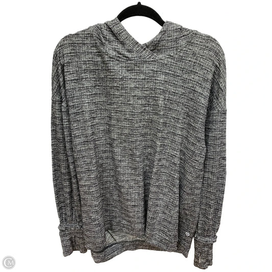 Athletic Sweatshirt Hoodie By Lululemon In Grey, Size: Xl