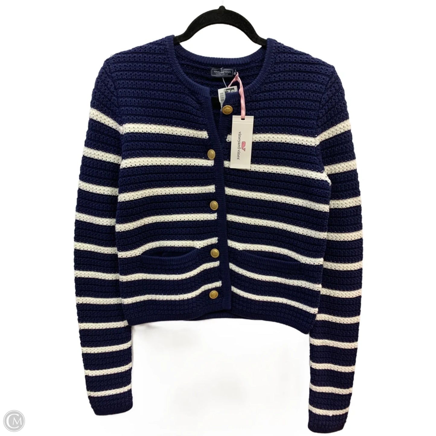 Cardigan By Vineyard Vines In Navy, Size: Xs