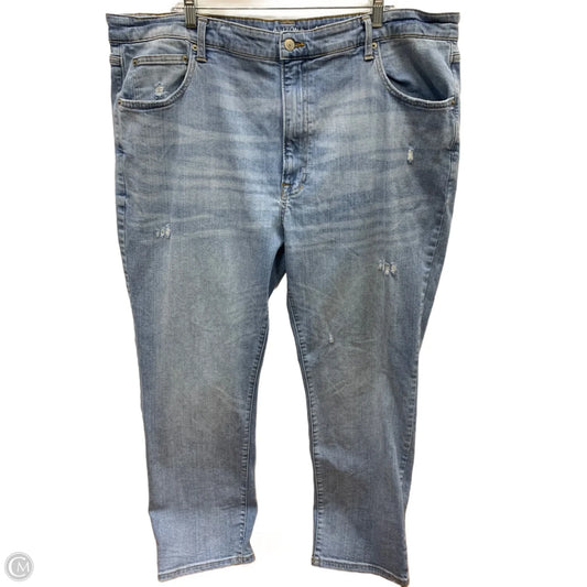 Jeans Flared By Arizona In Blue Denim, Size: 28