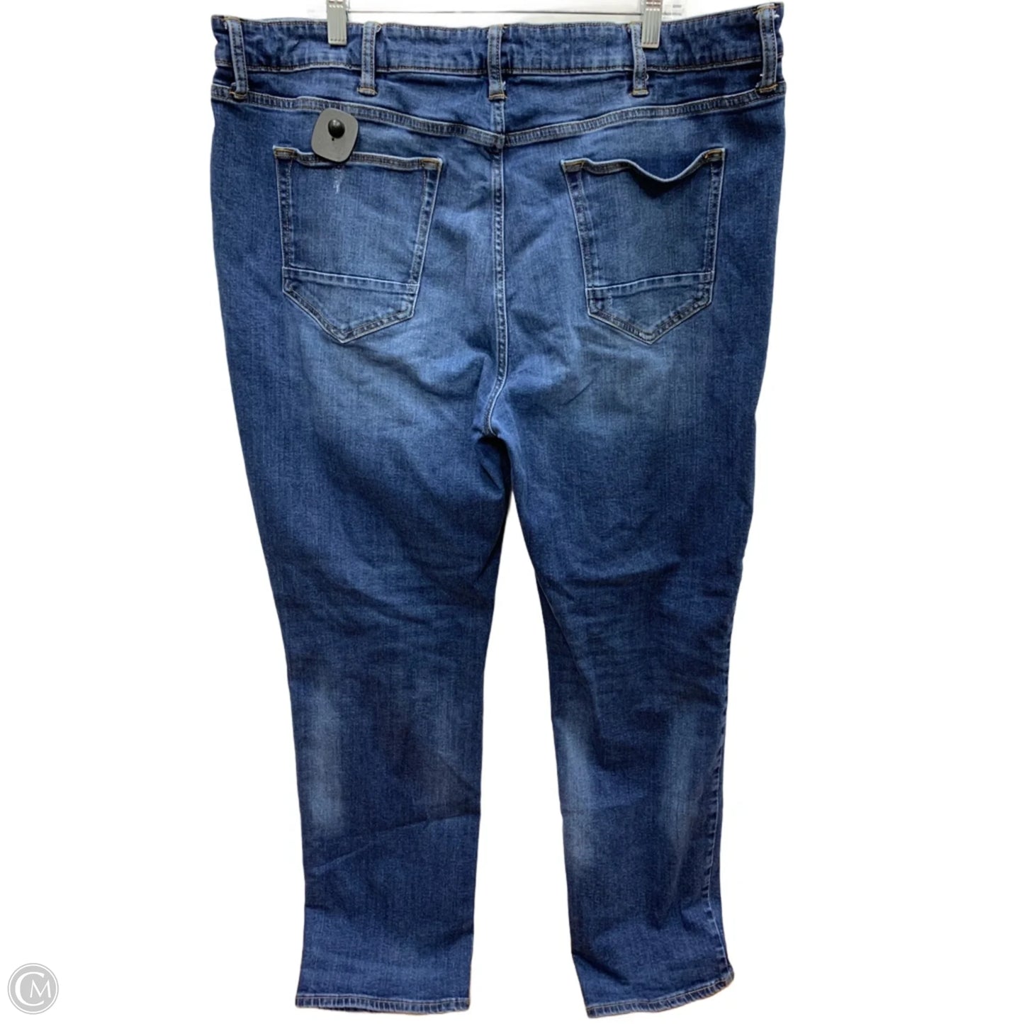 Jeans Flared By Arizona In Blue Denim, Size: 28